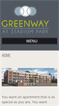 Mobile Screenshot of greenwayatstadiumpark.com